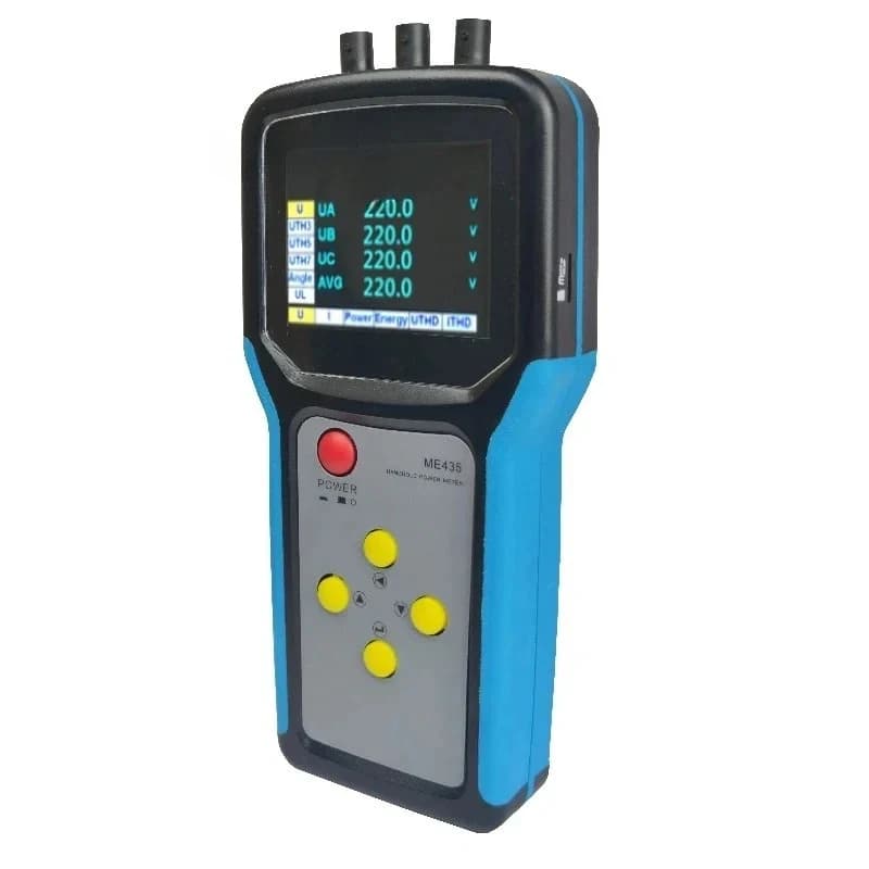 Handheld -phase energy meter function uninterrupted current detection sensor hardware accsori