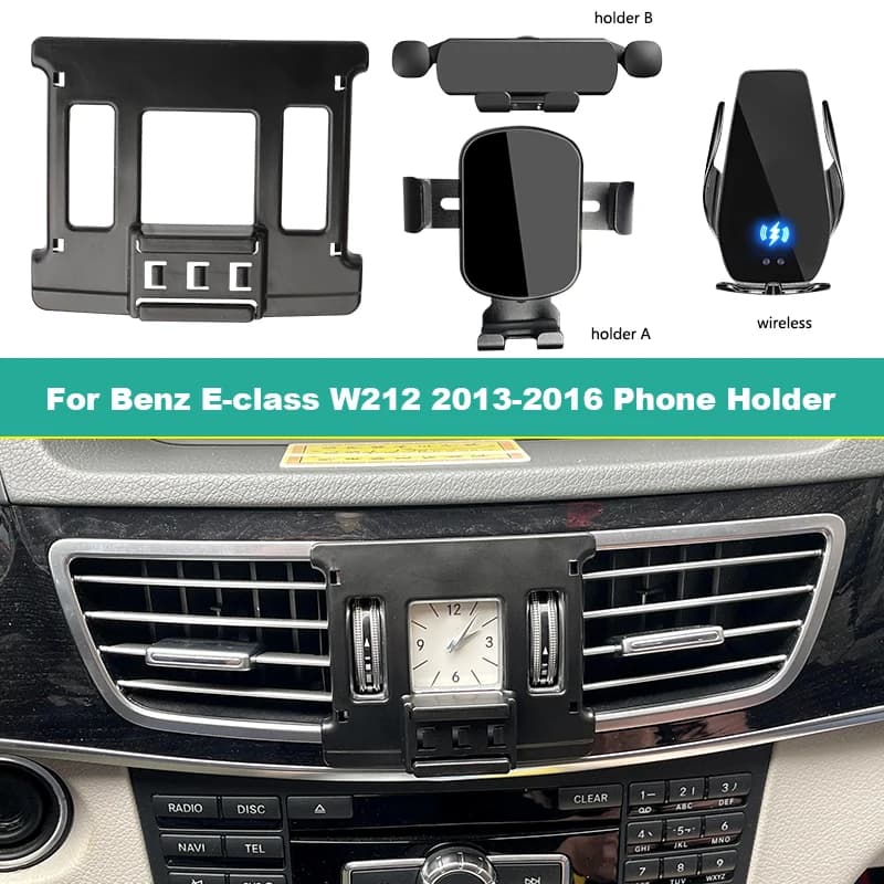 Dedicated Car Mobile Phone Holder For Mercedes-Benz E-class W212 2013-2016 Support Smartphone Wireless Charging Phone Holder