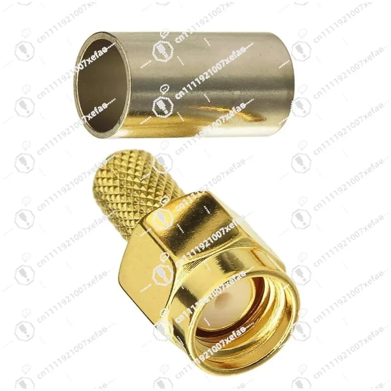 Male Direct Crimping Shape Memory Alloy Connector Plug for RG58 Cable