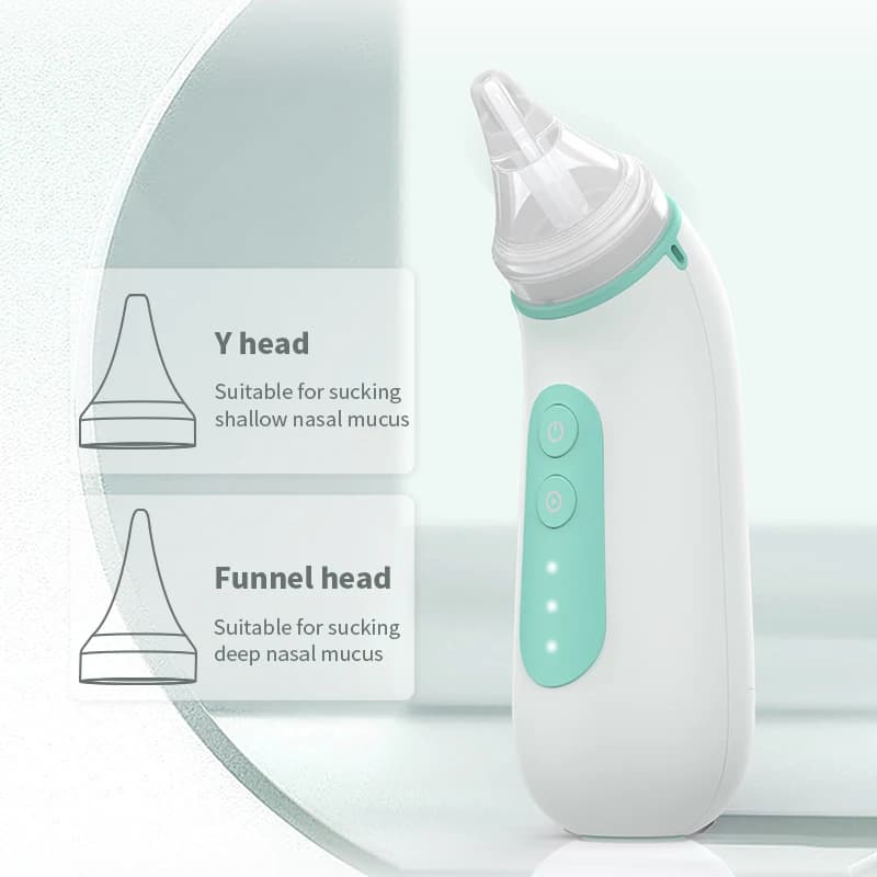 Rechargeable children's vacuum suction baby nose cleaner pump silicone electric baby nose suction high definition camera