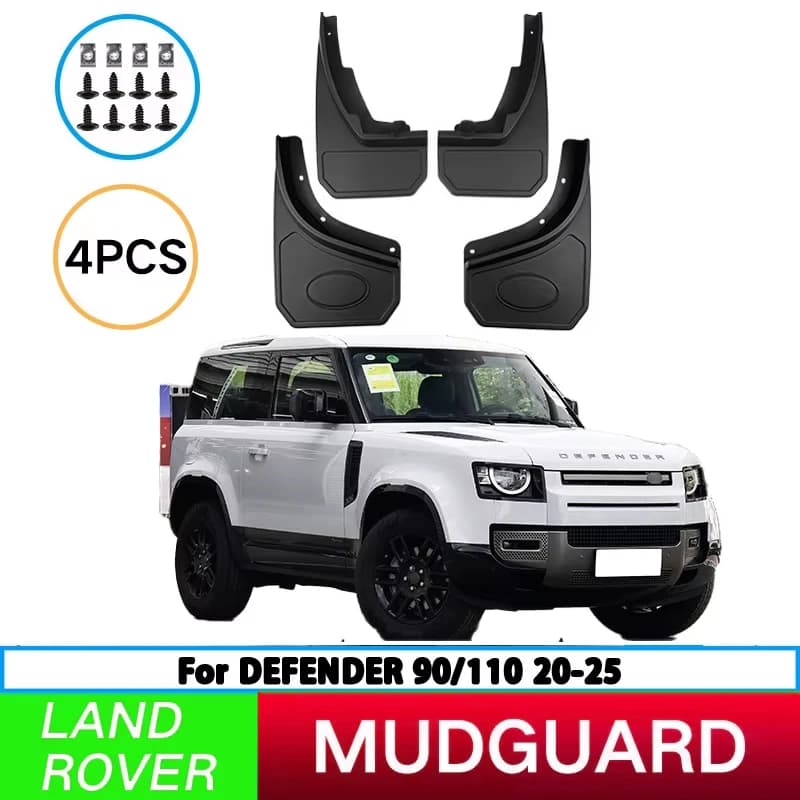Suitable for Land Rover Defender 90/110 2020-2025 front and rear wheel mudguards, car tire mudguards, splash guards, automotive
