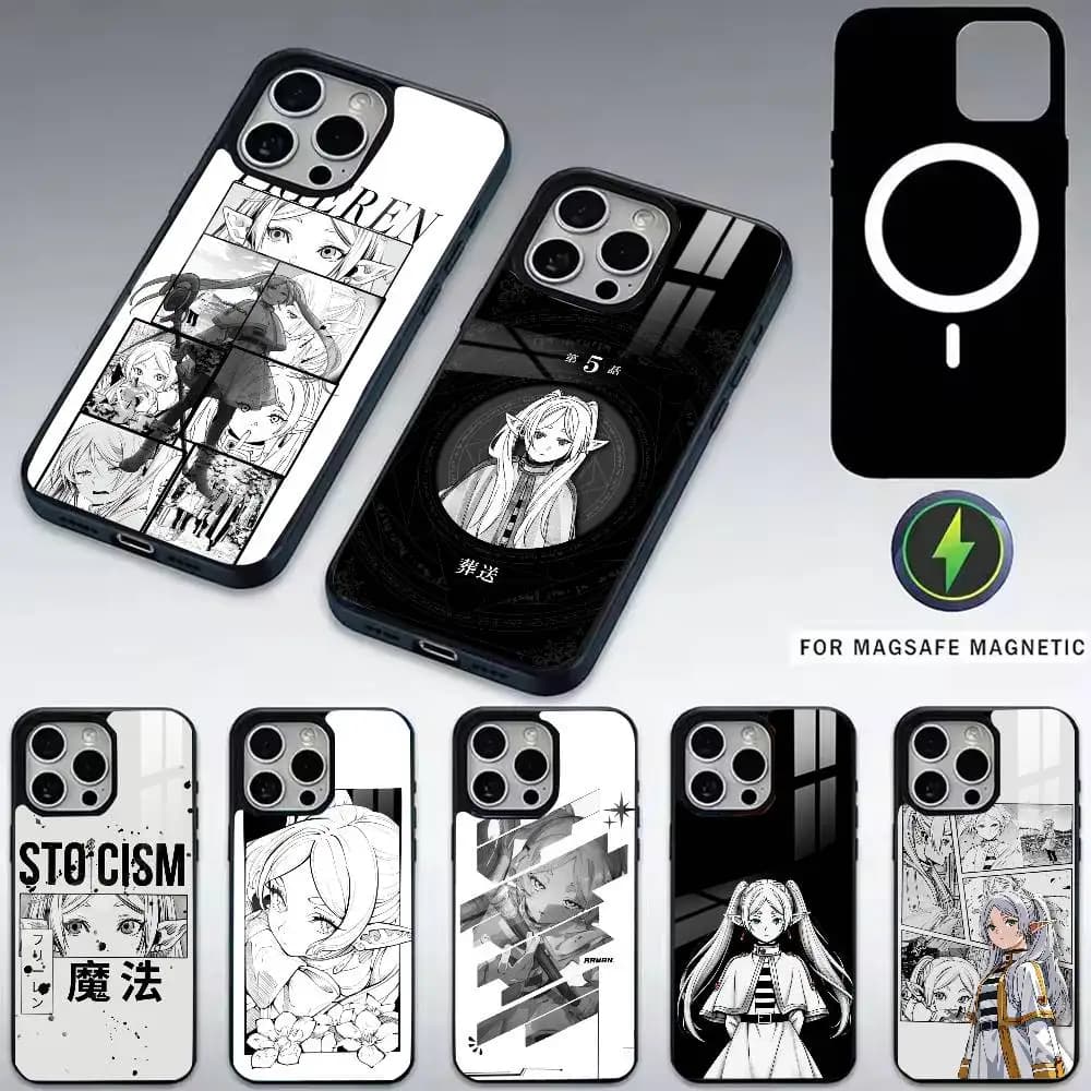 FrierenS BeyondS Phone Case For iPhone17,16,15,14,13,12,11 Plus,Pro Magnetic with Magsafe Wireless Charging