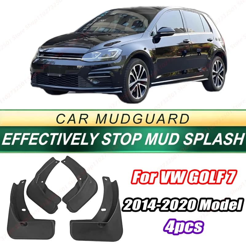 For VW GOLF 7 2014-2020 Model 4PCS Front Rear Mud Flaps Splash Guards Fender Mudguards Auto Accessories