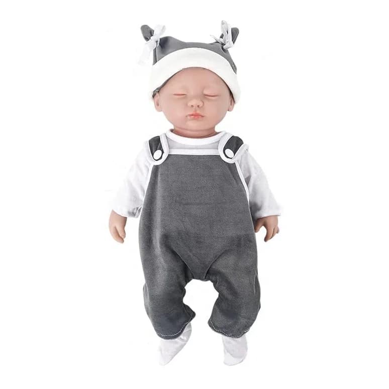 15 Inch Full Body Silicone Reborn Baby Dolls Lovely Christmas Doll for Kids