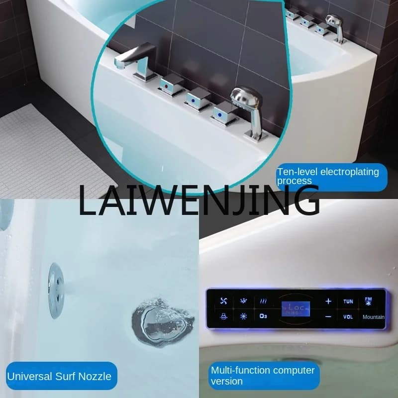 21Acrylic small apartment surfing constant temperature Jacuzzi triangular fan smart bathtub bubble heating