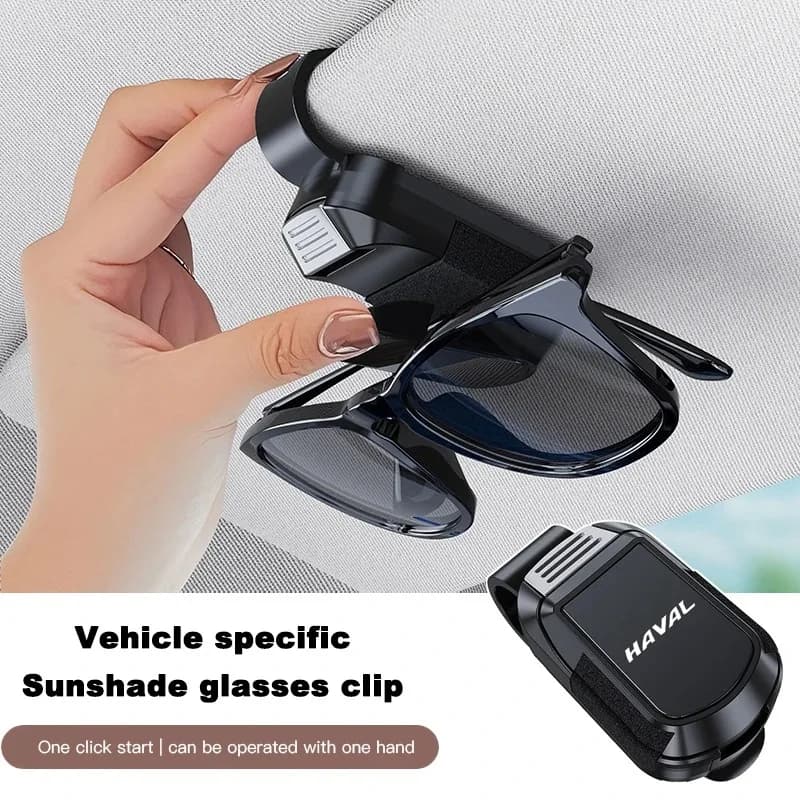 Car Sunglasses Holder Sun Visor Glasses Clip Premium Auto Interior Accessories For Haval Jolion H6 M6 Dargo Raptor F7 H7 H9