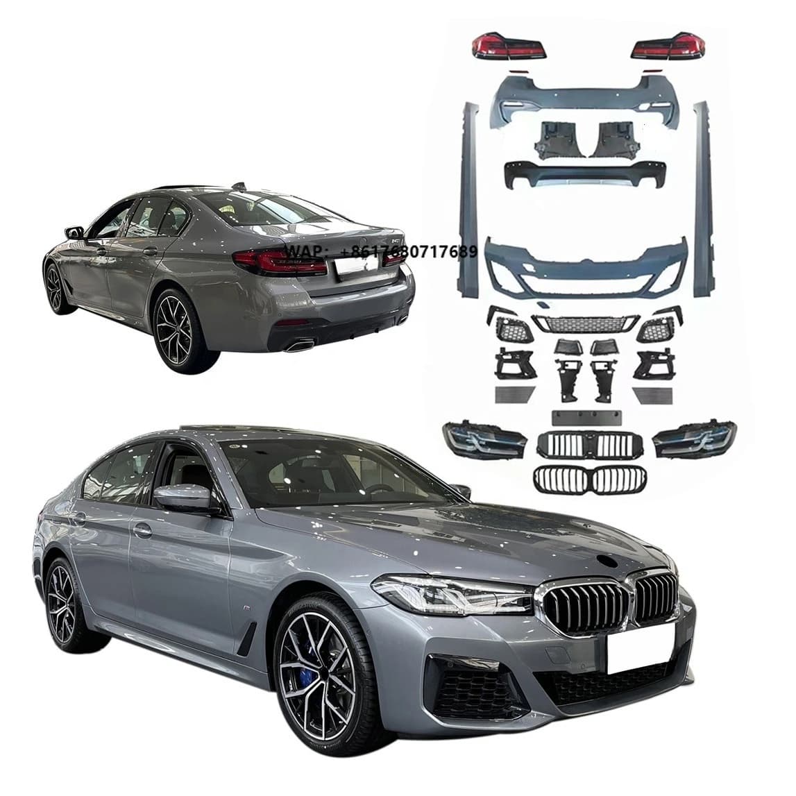 Factory Hot Sale Body Kit for  5 Series 525i 528i 530i 535i 540i 550i G30 2018-2020 Update to 2021+ LCI M-Power MT Style