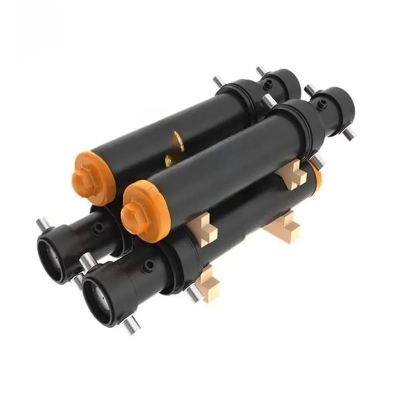 60 Ton Double Acting Hollow Plunger Hydraulic Cylinder Jack Ram 650 psi Max Pressure 100-200mm Stroke