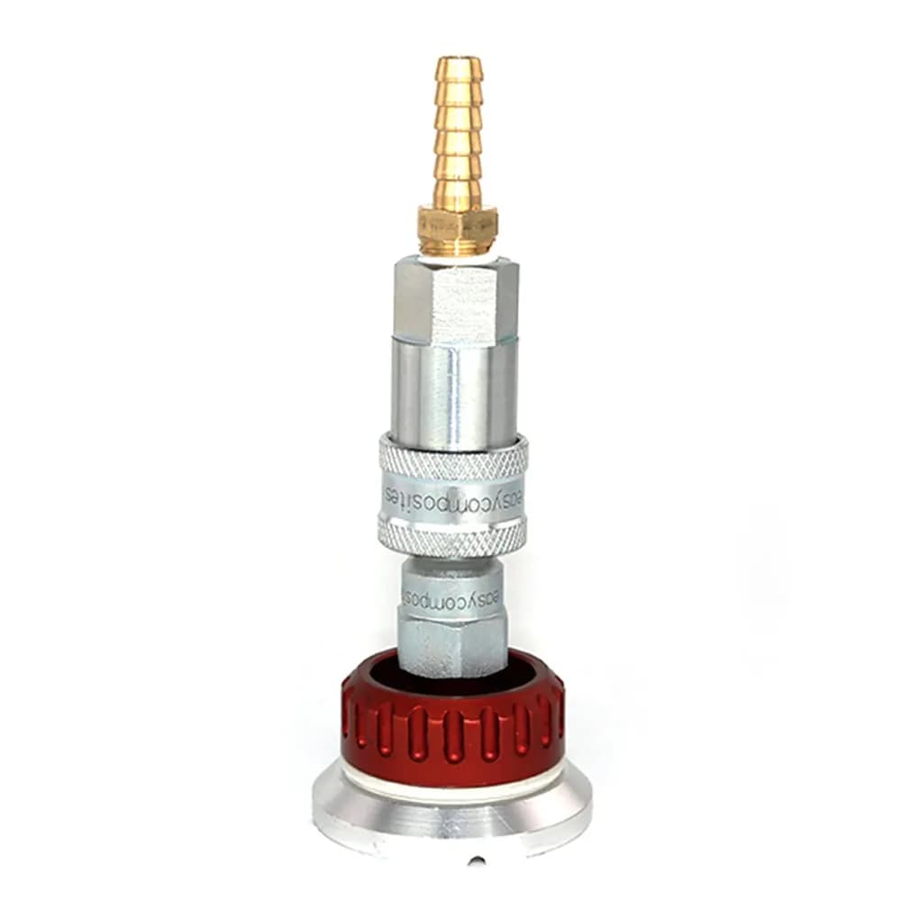 1pcs Self Sealing Metal Vacuum Valve Nozzle Reusable Vacuum Bag Connector for Prepreg Vacuum Process Carbon Fiber Resin Infusion
