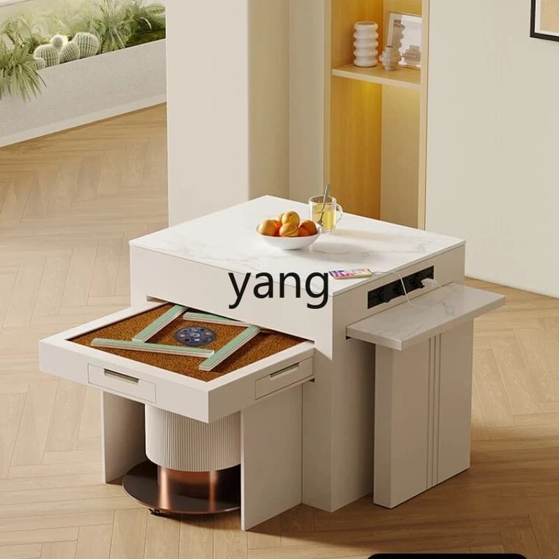 LTT Mahjong Table Automatic Household Island Table Integrated Retractable Multifunctional Hidden Type