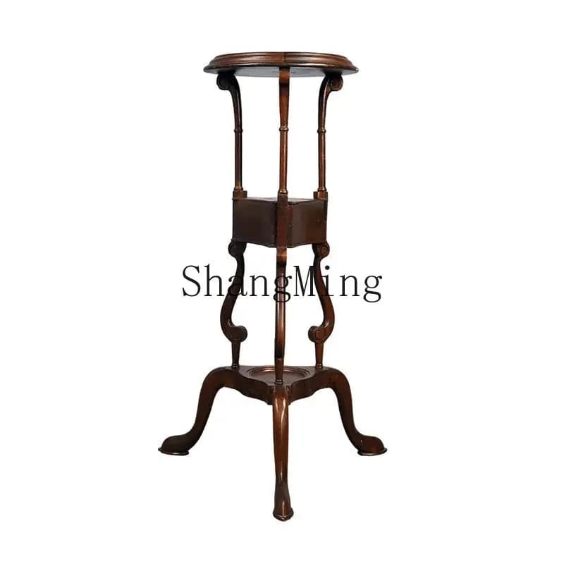 CL stand creative tripod retro nostalgic flower table small home display stand balcony flower pot stand
