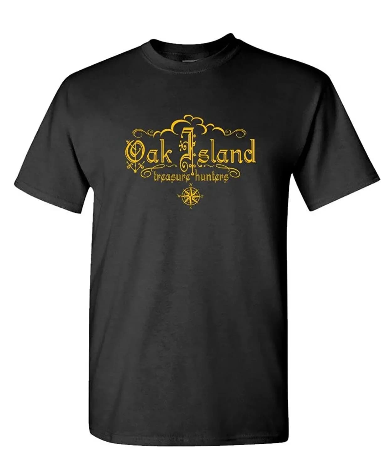 Cool fashion Golden Letter Printed Explorer TV OAK ISLAND T-Shirt. Summer Cotton Short Sleeve O-Neck Men's T Shirt New S-3XL
