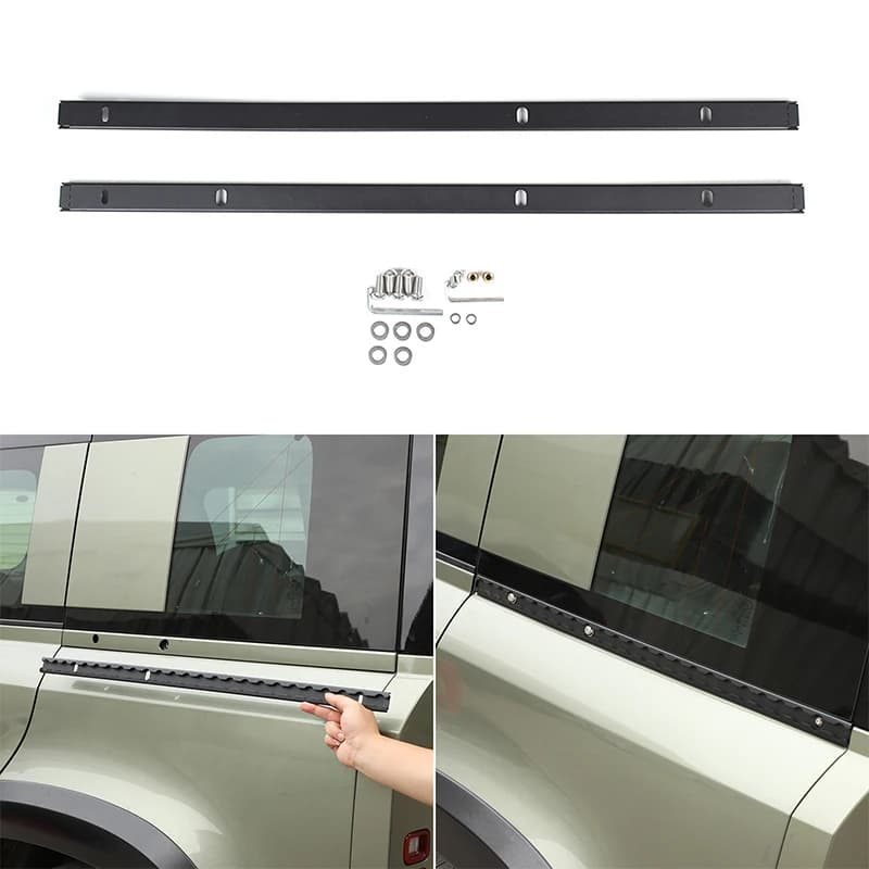 Rear Window Storage Slot Aluminum Alloy Rear Lower Expansion Slot Car Accessories For Land Rover Defender 110 L663 2020-2026