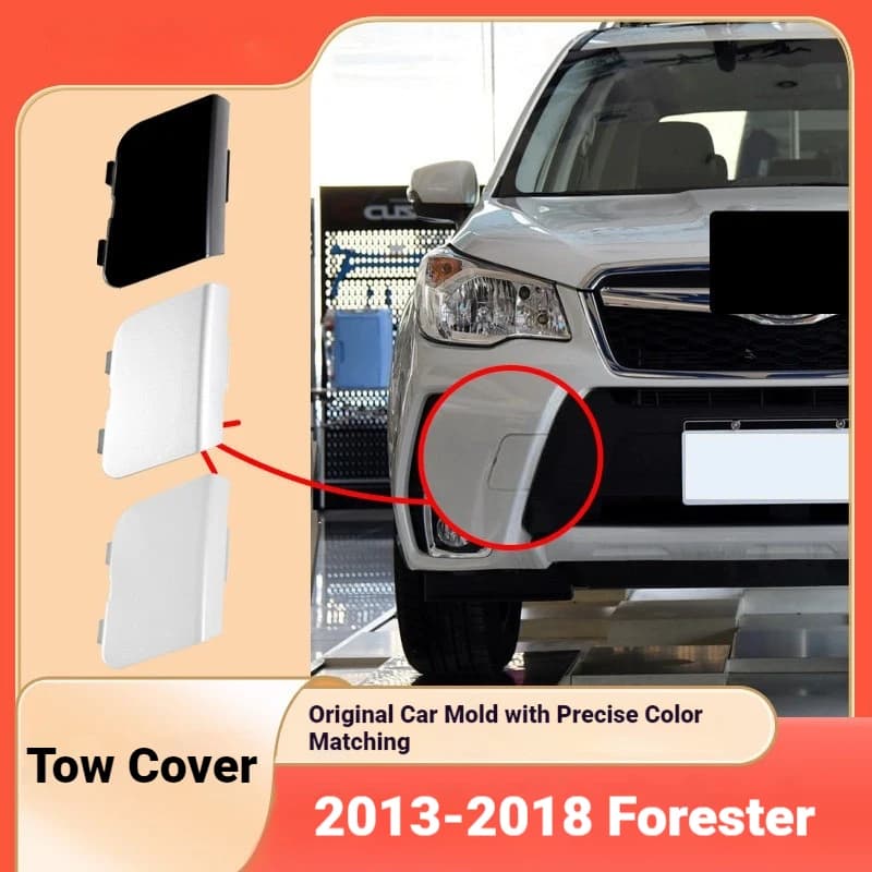 Suitable for 13-18 models of Subaru Forester front and rear bar trailer cover traction rope cover rescue pull car cover