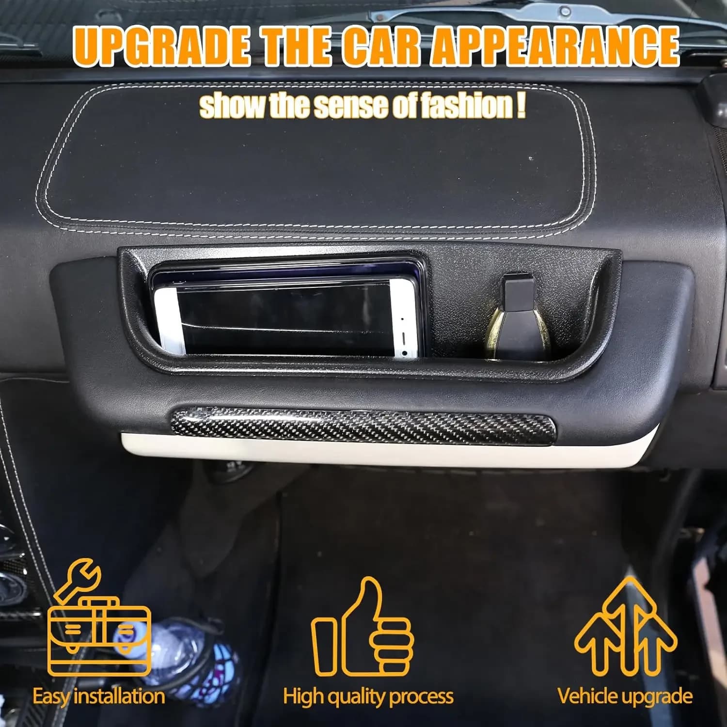 1PCS Car Passenger Dashboard Storage Box for Mercedes Benz G Class W463 W463A Wagon G500 G55 G63 2004-2025 Tray Case Organizer