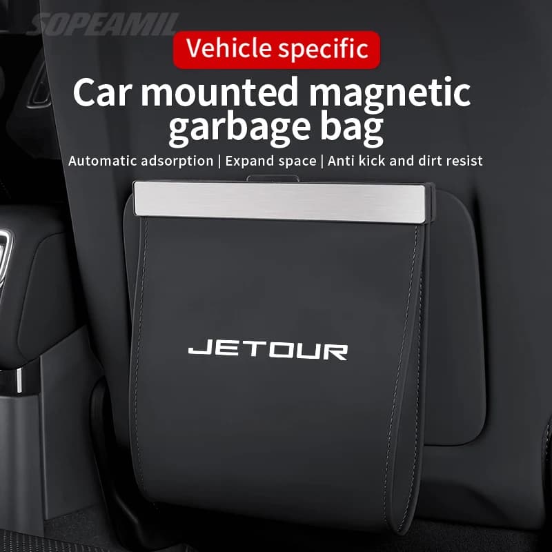 Car Garbage Bag For Chery Jetour X70Plus X70SM X70L X90Pro X95 DASHING i-DM T2T3 Magnetic Adsorption Seat Back Hanging Trash can