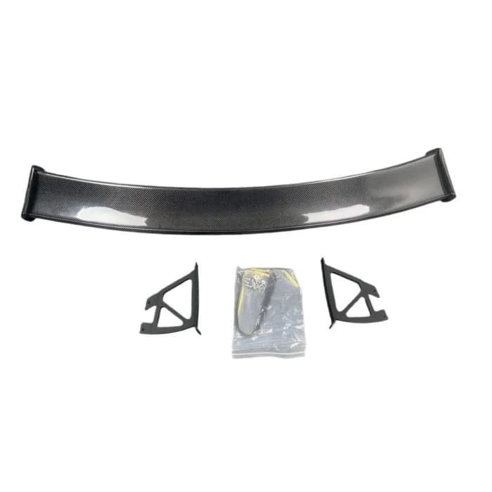 Top Material Rear Trunk Spoiler Wet Carbon Fiber Rear Spoiler Carbon Wing for Mercedes-Benz W204 C C20 C220 C63 BS Style