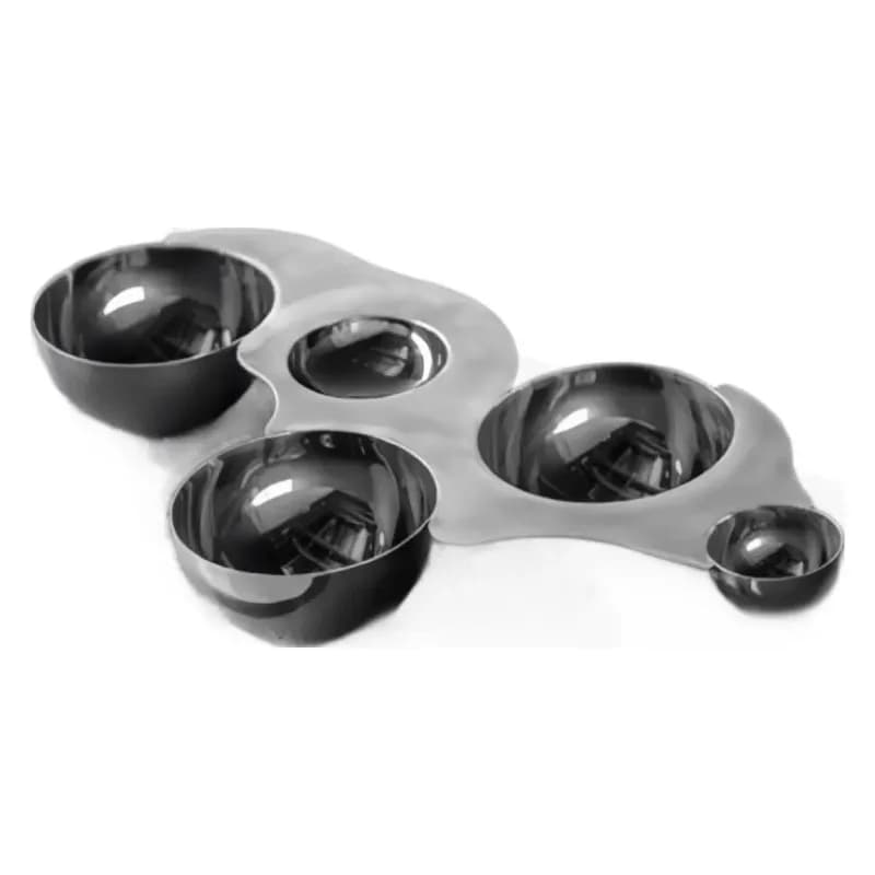Imported creative snack plate, light luxury stainless steel snack plate, living room home decoration