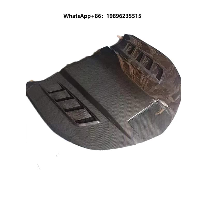 New Durable Carbon Fiber Front Hood Engine Cover for  Black Car Hood Cover