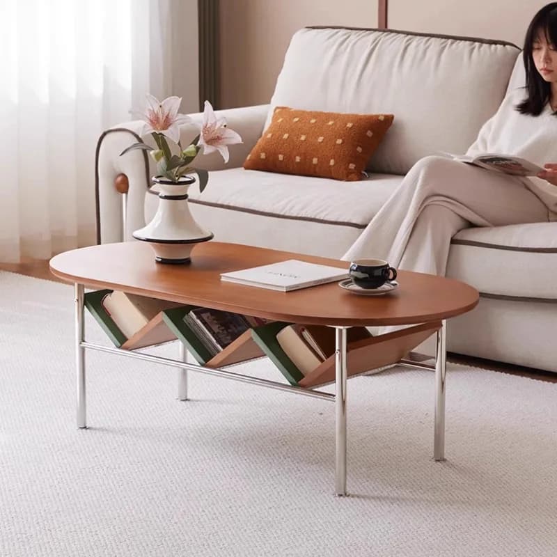 Nordic Storage Metal Coffee Table Living Room Design Designer Center Desk Tables Wood Unique Mesa De Centro Sala Furniture