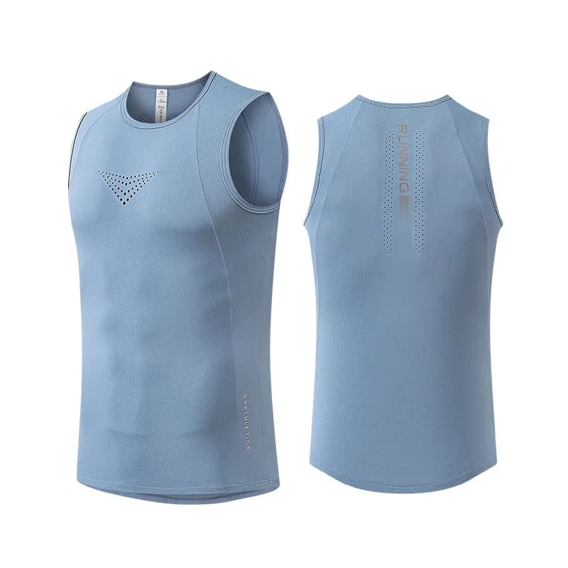 Mens Vest Mesh Breathable Quick Dry Outdoor Sports Sleeveless Top Lightweight Slim Fit Tank Top Men'S Fashion  Summer New 2025