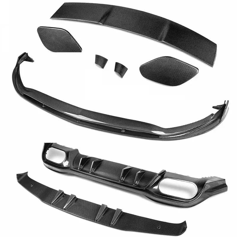 For A-Class W177 A35 A45S Upgrade Body Kit Front Lip Rear Diffuser Side Skirts  Spoiler