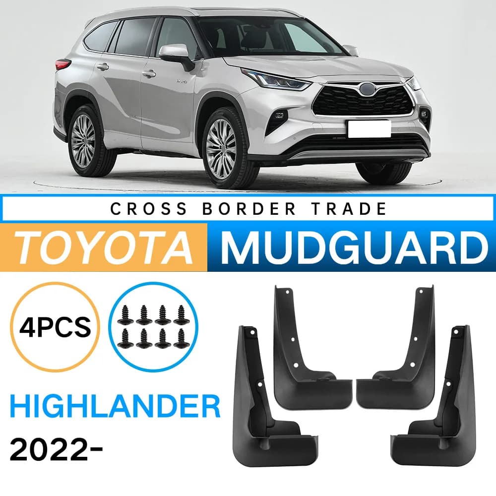 Mudguards for Toyota Highlander 2022-2025 Car Tires Decorative Car Mud Guards Aesthetic Protection