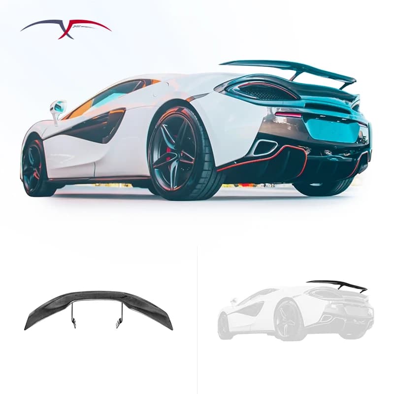 Body Kit Upgrade for McLaren 570S GT Carbon Fiber Large Rear Spoiler Tail Wing  Car Bumper Modification and Upgrade