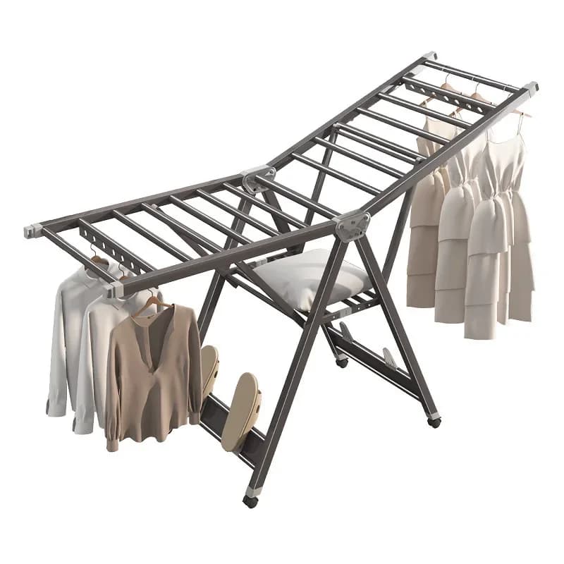 Aluminum alloy drying rack, indoor drying rack, convenient outdoor floor type