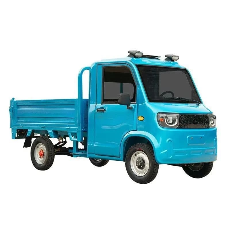 Four-wheeled electric vehicle household agricultural pull cargo scooter oil-electric pickup truck, battery car