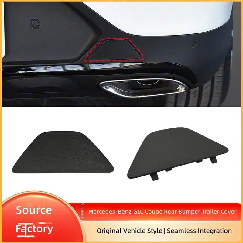 For Mercedes Benz GLC Coupe W253 2016-2019 Rear Bumper Tow Hook Cover Hole Cap Trim