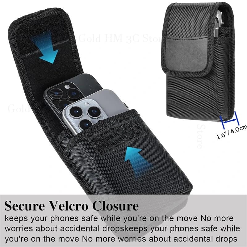 Oxford Cloth Leather Phone Case For ZTE nubia V80 Max A56 Air Waist Bag Belt Cover Pouch Nubia Neo 5 3 GT 5G S2R M153 Universal