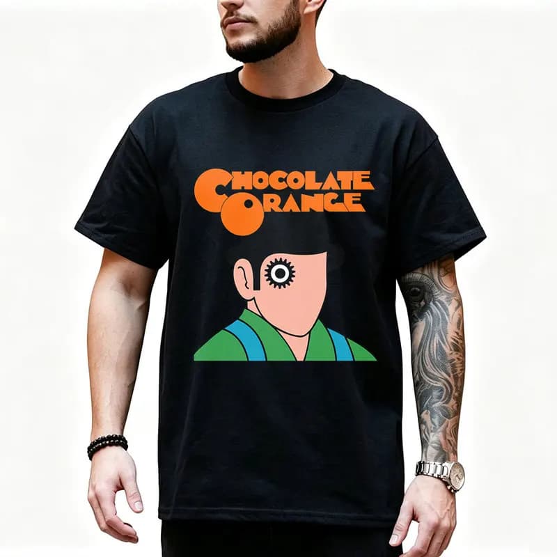 A Clockwork Orange 0825 Retro Movie Graphic T‑shirt Alex Droog Print Unisex Casual Tee Short Sleeve Streetwear All size S-6XL