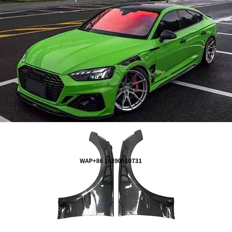 For RS5 B9 /B9.5 2017-2024 AE Style Carbon Fiber Fender Side Fenders Car Auto Parts Accessories Car Bumpers