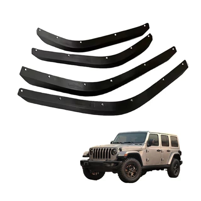 For Fender Flares Off-Road Parts Manufacturer Wholesale For Jeep Wrangler JK 2007-2018 JT 1997-2006 ABS Fender Flares