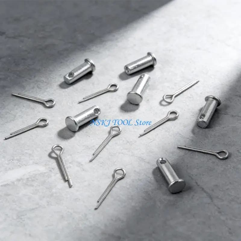 L8RC 10Pcs Flat heads Cylindrical Pin Replacement Stainless Steel Link Hinge Pin