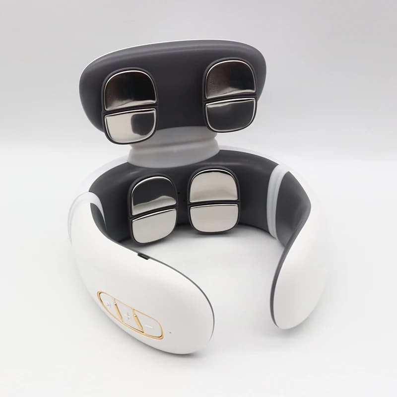 2025 Electric Intelligent 4D Neck Shoulder Massager EMS for Cervical Pain Relief Car Seat Kneading Device Intelligent Medical