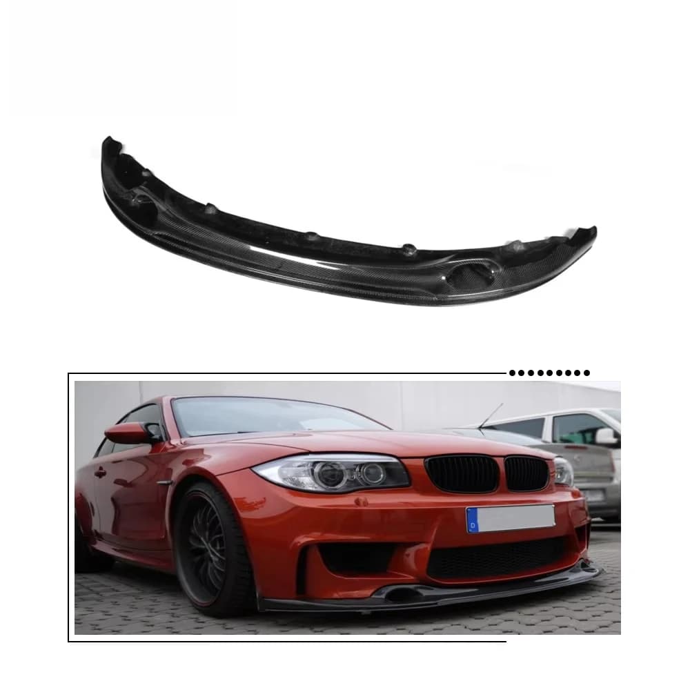 E82 Carbon Fiber Front Lip for  1 Series E82 M Bumper 2011up