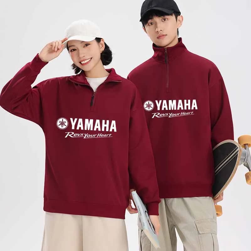 Yamaha Outdoor Men's Zipper Hoodie - Spring/Autumn Four-Piece Zippered Pullover Shirt - Men's Sportswear - Suitable for Outdoor
