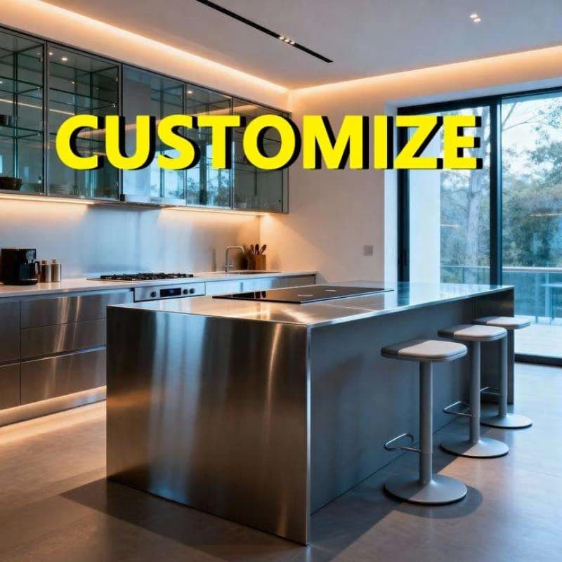 Any Size Custom Mall Center Island Display Stand Stainless Steel Clothing Florist Shoe Bag Store Display Flow Table Rack