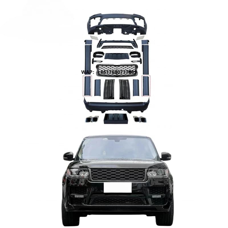 Bodykit for  Range Rover 13-17 L405 Facelift 2021 SVO Front Rear Car Bumpers Side Skirt Rear Diffuser Grille