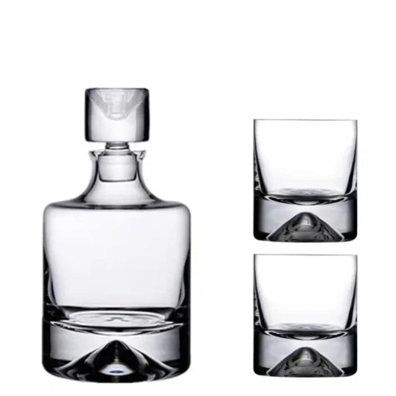 Modern Simple Crystal Glass Decanter Whiskey Wine Bottle Wine Set Champagne Jug