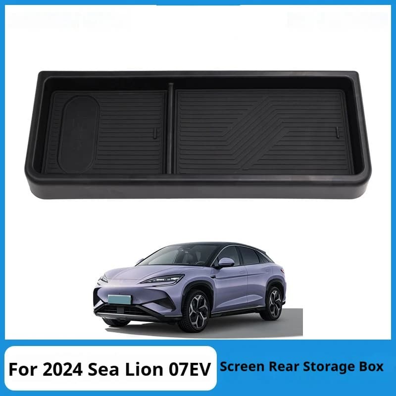 For 24-25 BYD Hiace 07EV Screen Rear Storage Box Central Control Sealion 7 Auto Supplies Car Interior Accessories Storage Organi