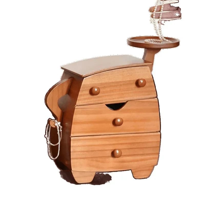 Cosmetics storage box exquisite solid wood