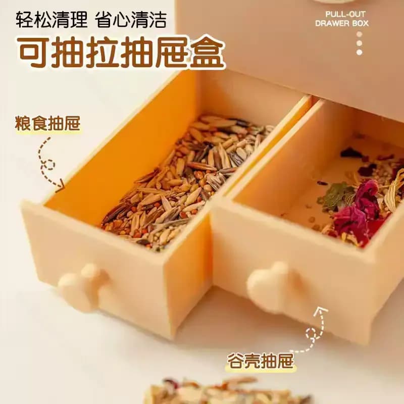 For Portable Parrot Seed Shell Separator, Adjustable Millet Winnowing Blower, Grain Thresher With Easy‑Clean Drawer