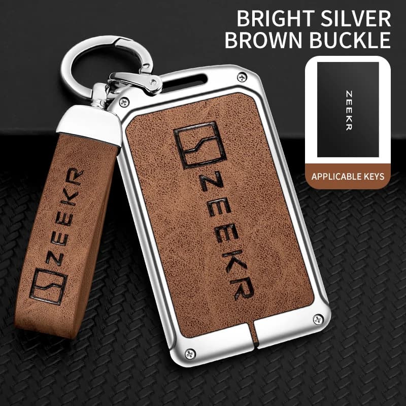 Zinc Alloy Car Key Cover for Extremely Krypton 001 007 009 ZEEKR X NFC Truck Key Remote Keychain Accessories