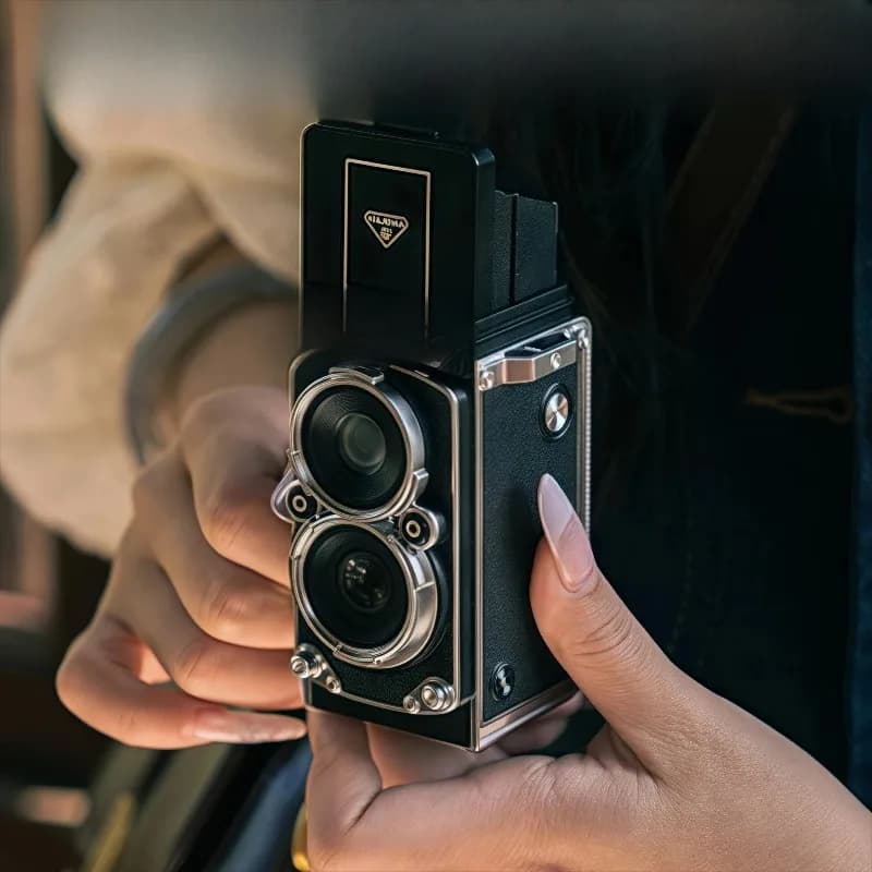 Antique Style Mini Digital Camera Autofocus 12MP 1080P Point and Shoot Video Recorder 16GB Kit for Teens Kids Present
