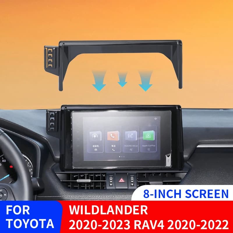 For Toyota RAV4 RAV 4 XA50 2020 2021 2022 Car Navigation Screen Phone Holder Wireless Charging Rack Base Auto Accessories