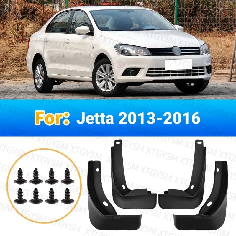 4Pcs Mud Flaps for Volkswagen VW Jetta 2013-2016 MK6 Sedan  Splash Guards Mudguards Car Exterior Modification Accessories