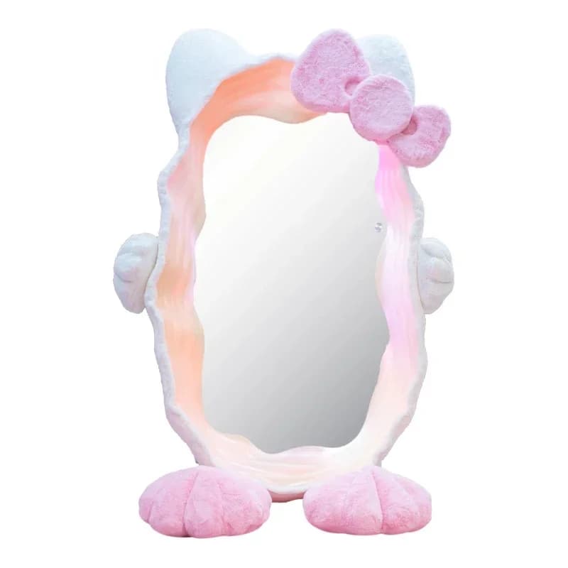 Control house full body pink cat mirror